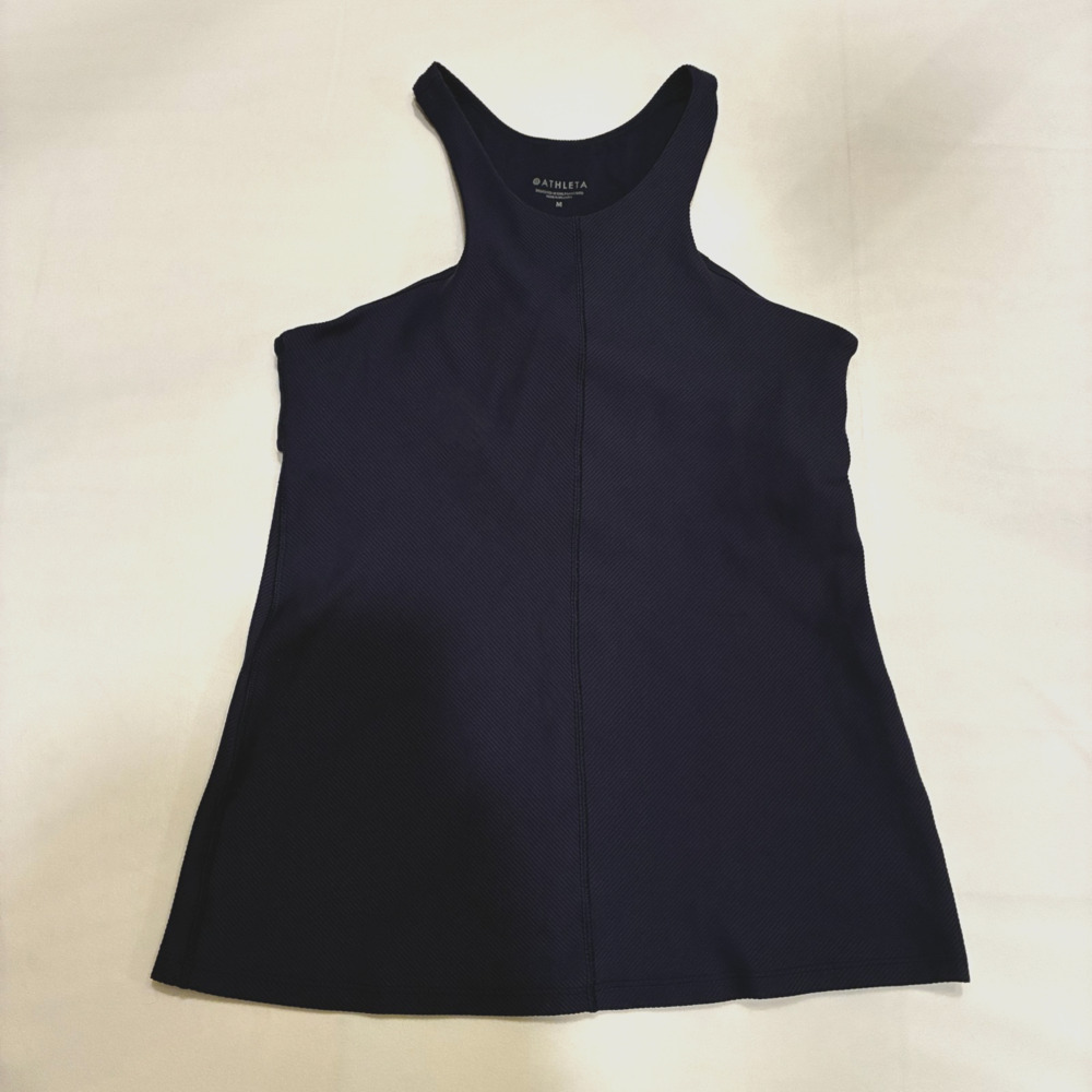 ATHLETA Women's Tank Size M Navy Blue